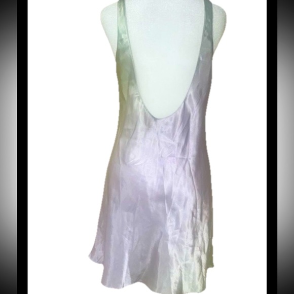 HALSTON Vintage Rainbow Sz Medium 2-Piece Slip Nightie and Robe - Picture 5 of 12